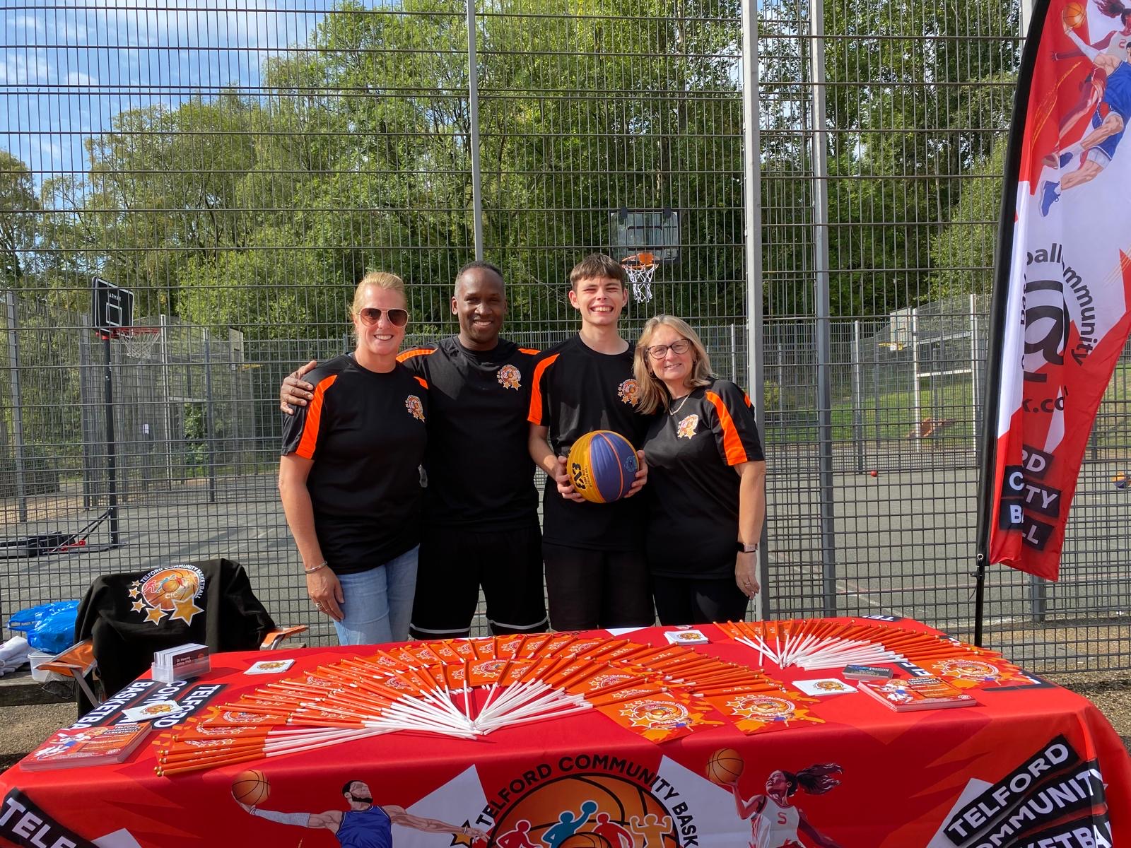 Team activity at Telford Community Basketball